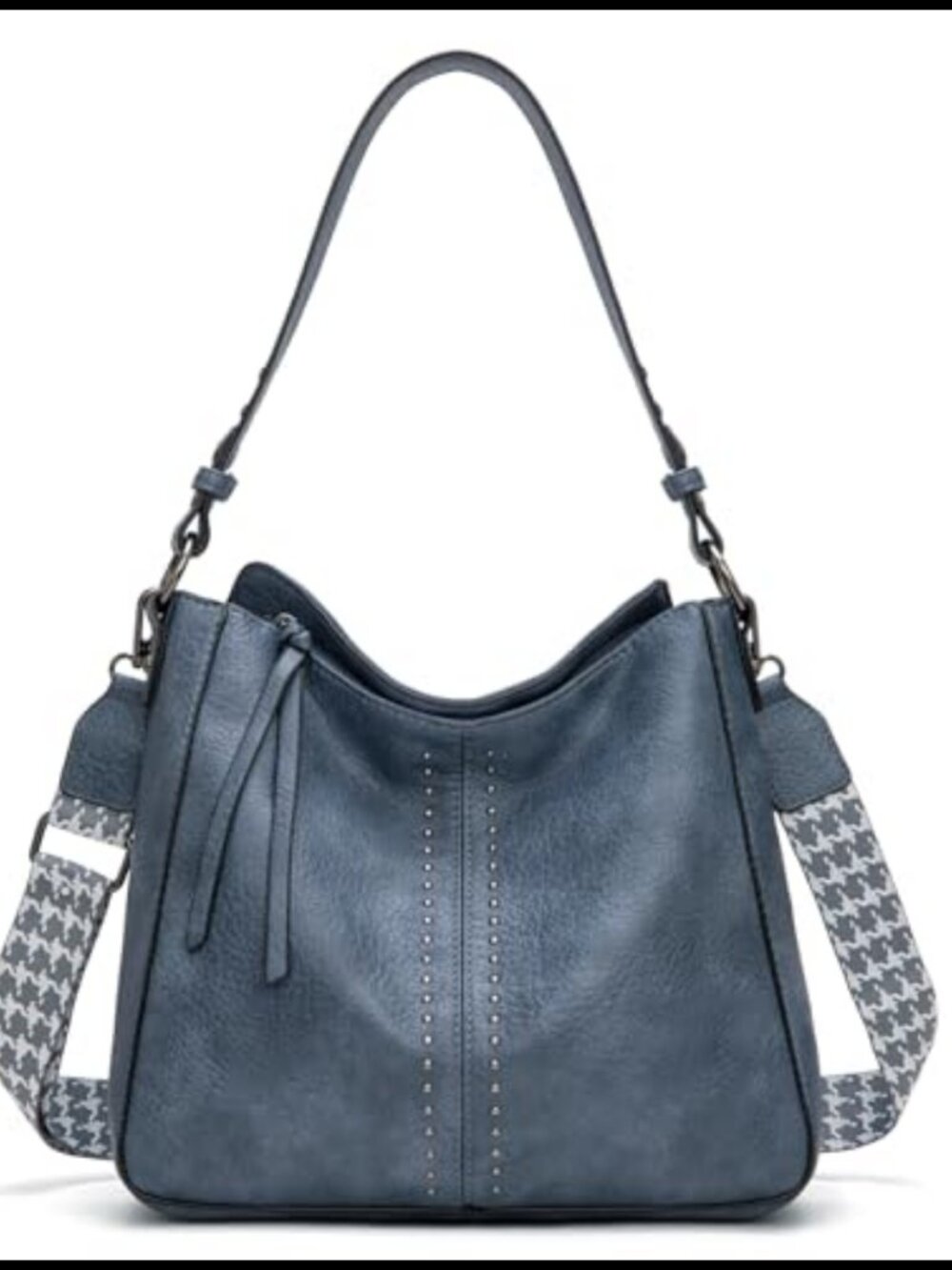 Vegan Leather Hobo Shoulder Bag Top Handle Satchel Crossbody Purse